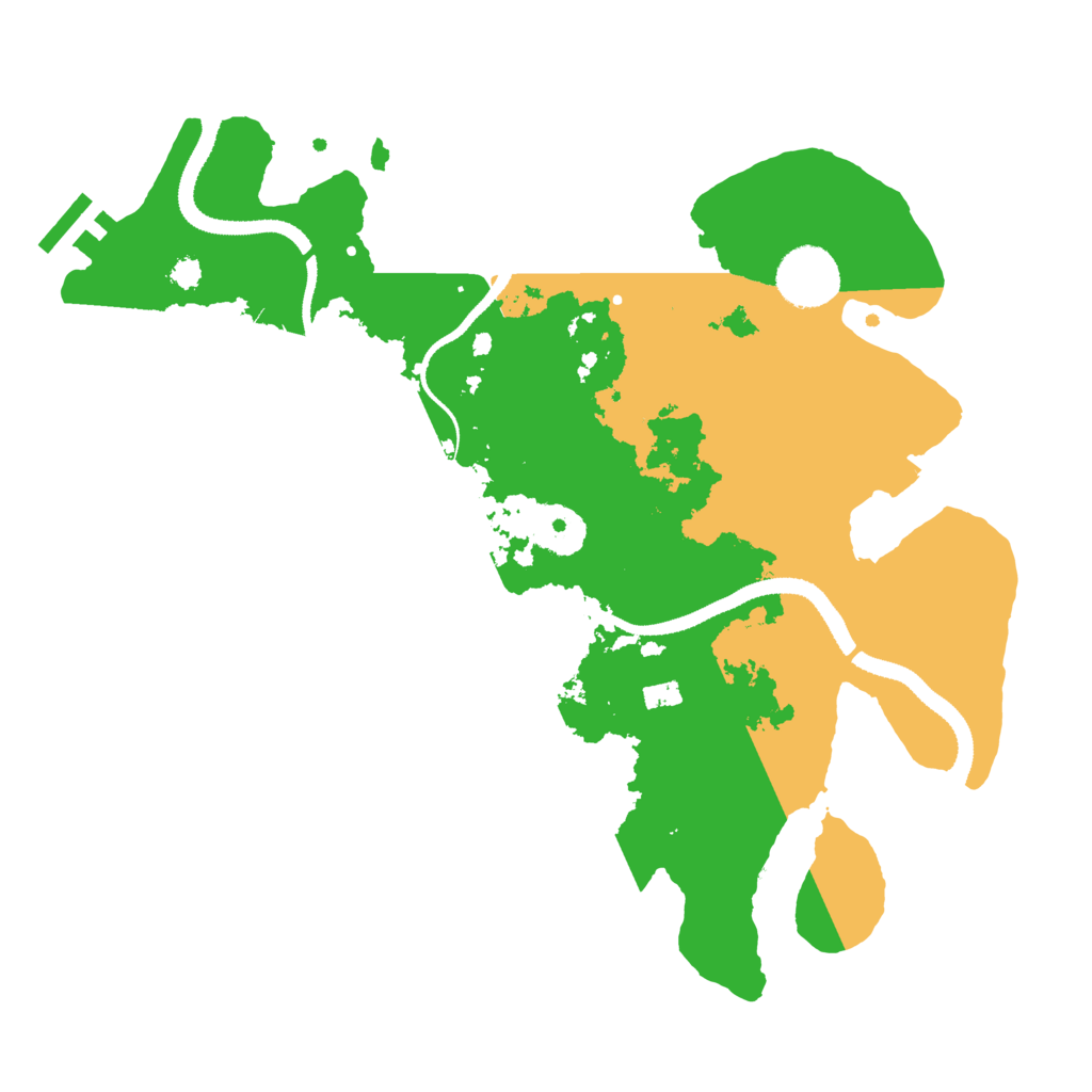 Biome Rust Map: Procedural Map, Size: 3200, Seed: 1411567811