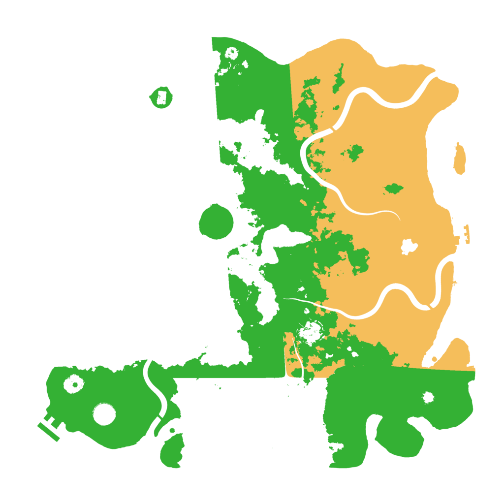 Biome Rust Map: Procedural Map, Size: 4000, Seed: 123467890