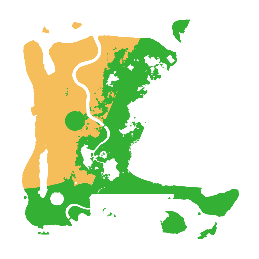Biome Rust Map: Procedural Map, Size: 3500, Seed: 560483609