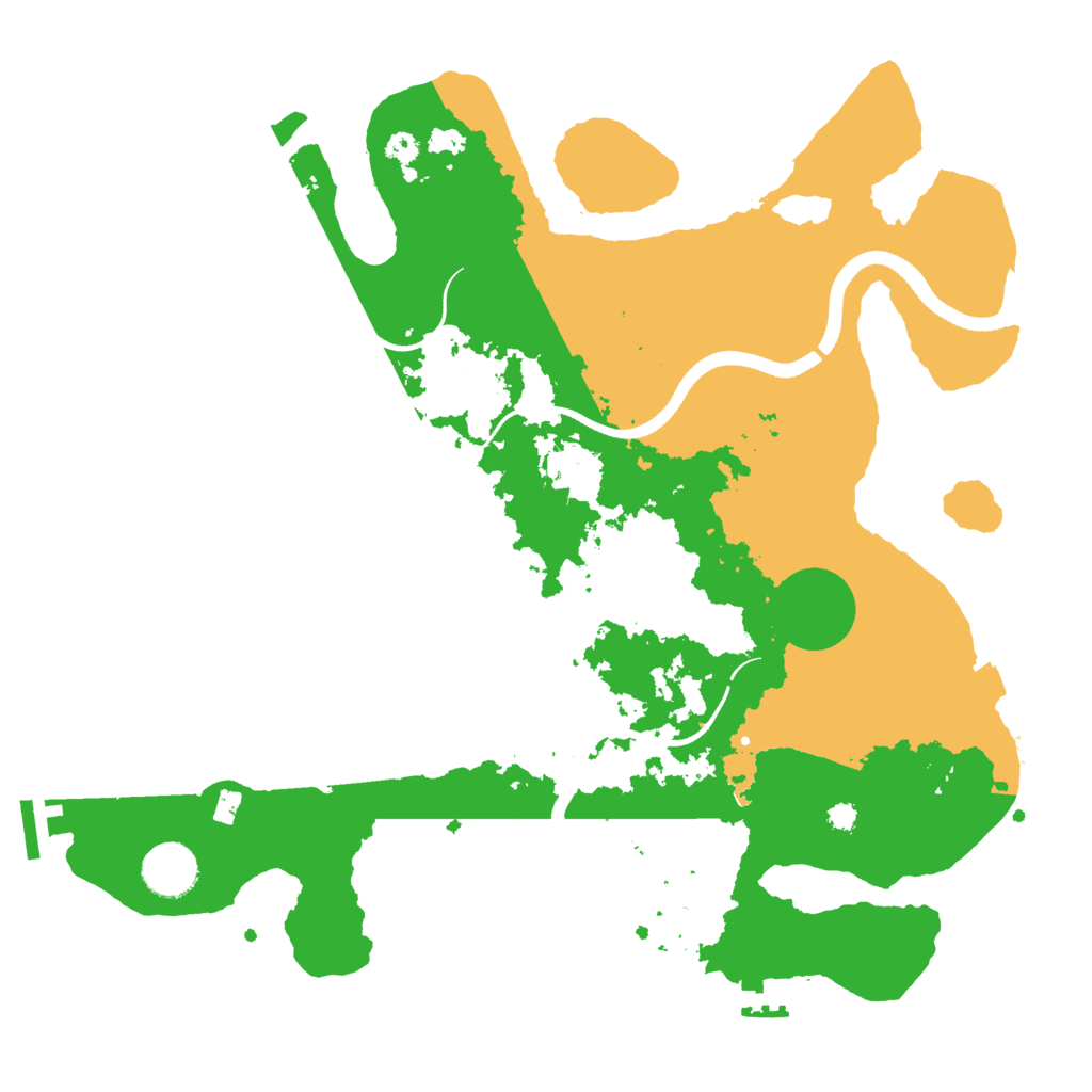 Biome Rust Map: Procedural Map, Size: 3500, Seed: 1005874254