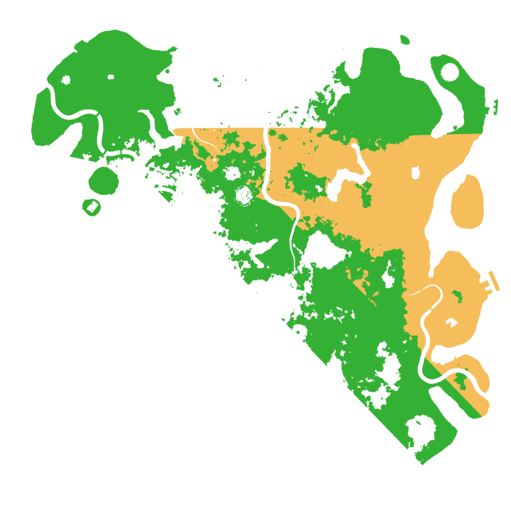 Biome Rust Map: Procedural Map, Size: 5000, Seed: 321611301