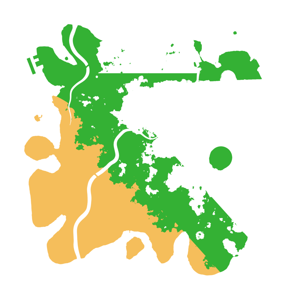 Biome Rust Map: Procedural Map, Size: 3500, Seed: 87485