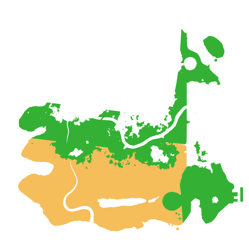 Biome Rust Map: Procedural Map, Size: 3500, Seed: 375666561