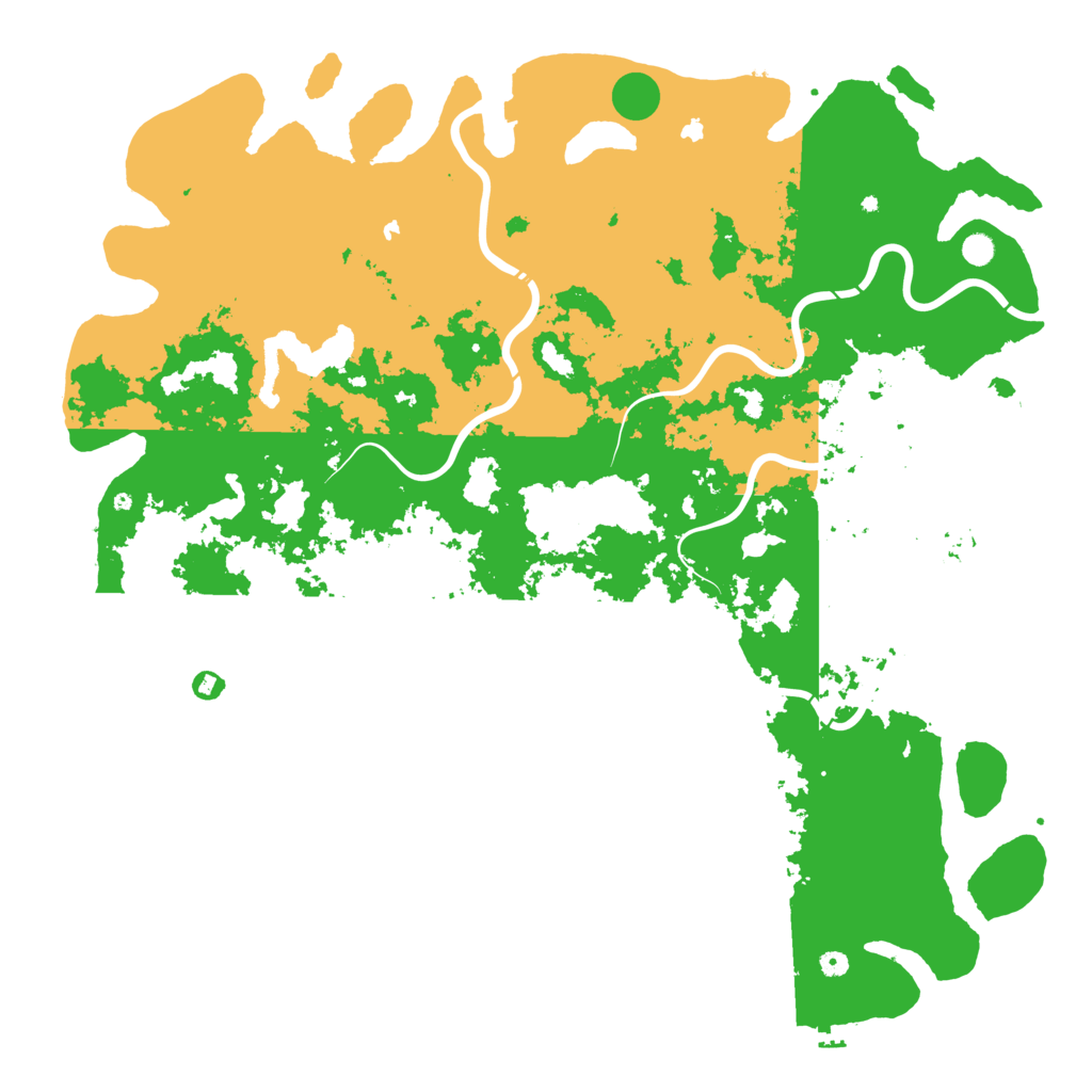 Biome Rust Map: Procedural Map, Size: 6000, Seed: 5000088