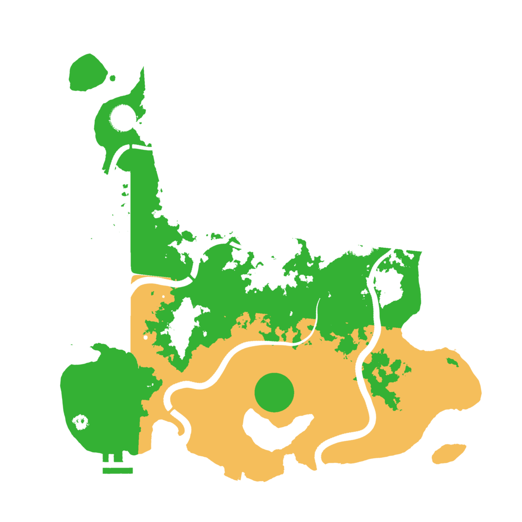 Biome Rust Map: Procedural Map, Size: 3500, Seed: 133297778