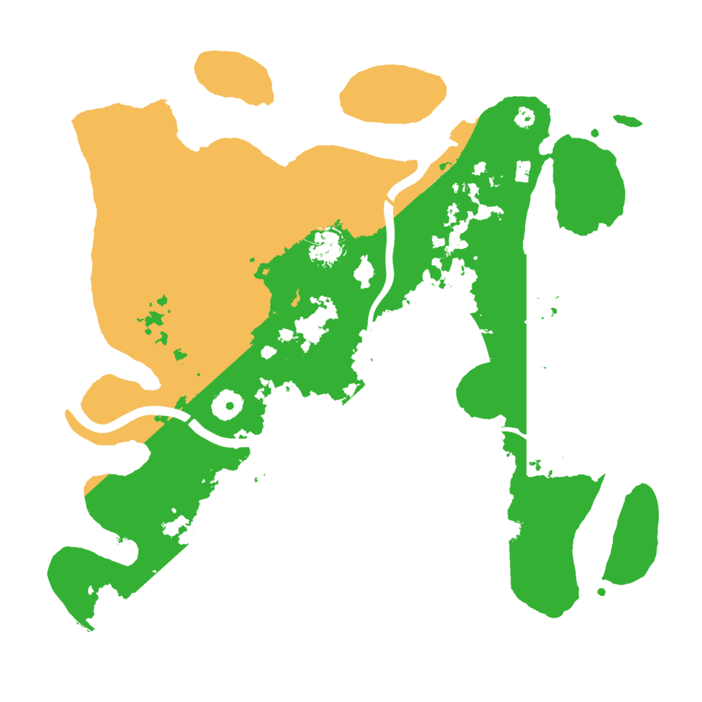 Biome Rust Map: Procedural Map, Size: 3500, Seed: 43678