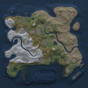 Thumbnail Rust Map: Procedural Map, Size: 3700, Seed: 1004302030, 16 Monuments