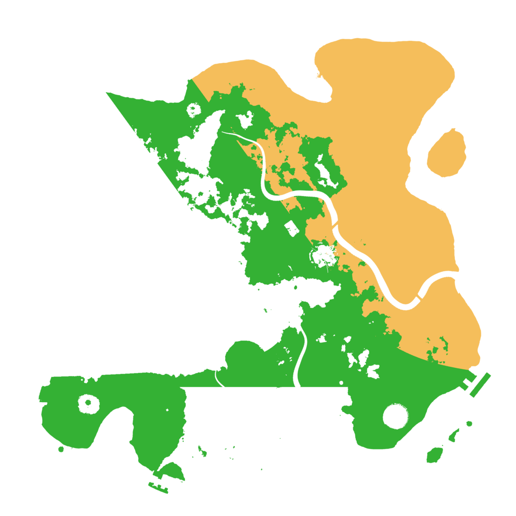 Biome Rust Map: Procedural Map, Size: 3700, Seed: 1004302030