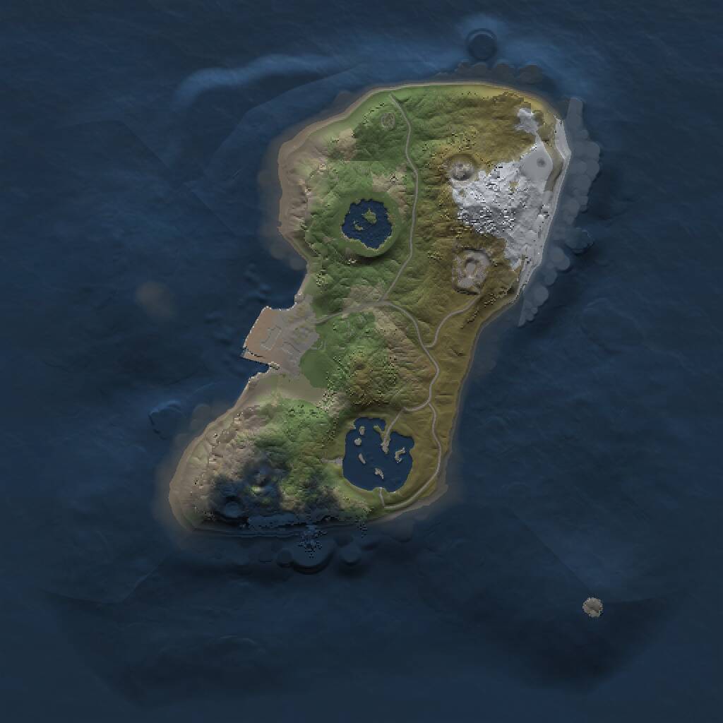 Rust Map: Procedural Map, Size: 1500, Seed: 1603296422, 2 Monuments