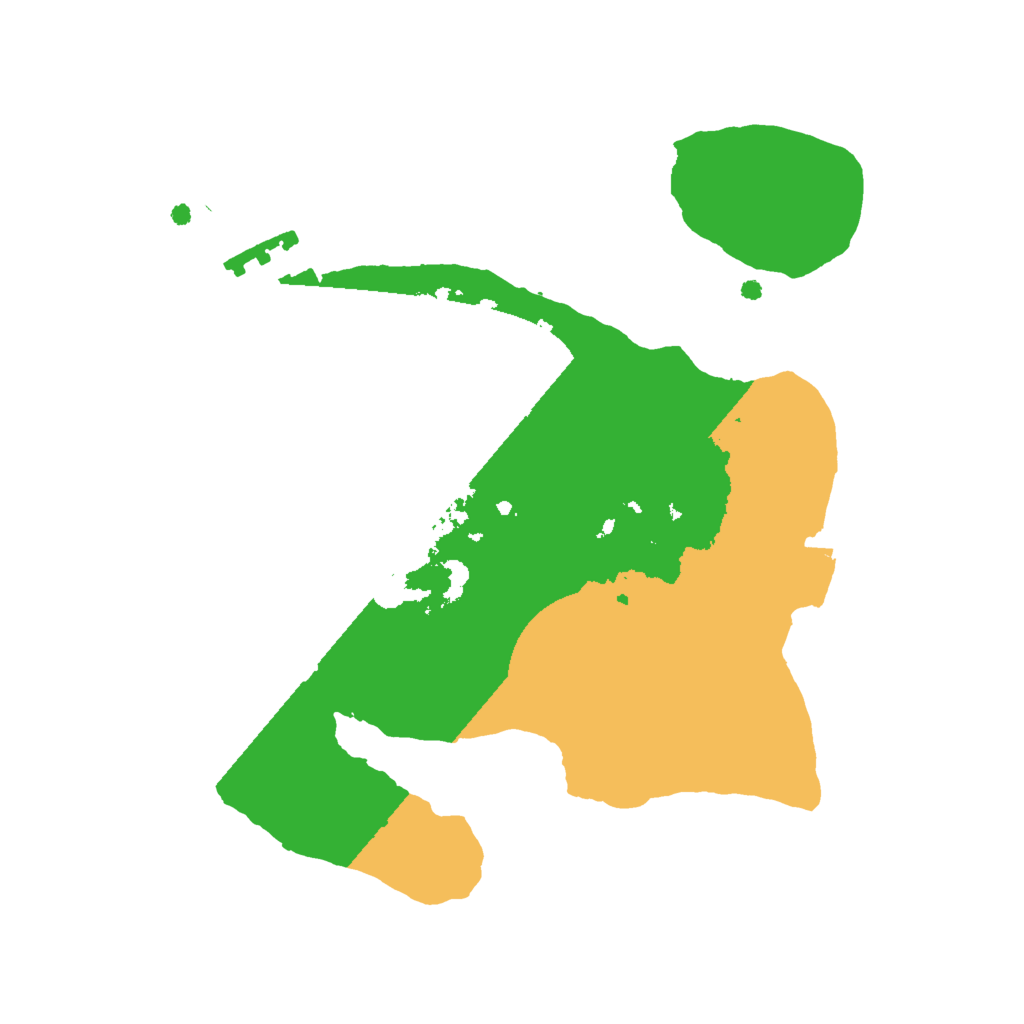 Biome Rust Map: Procedural Map, Size: 2000, Seed: 672929