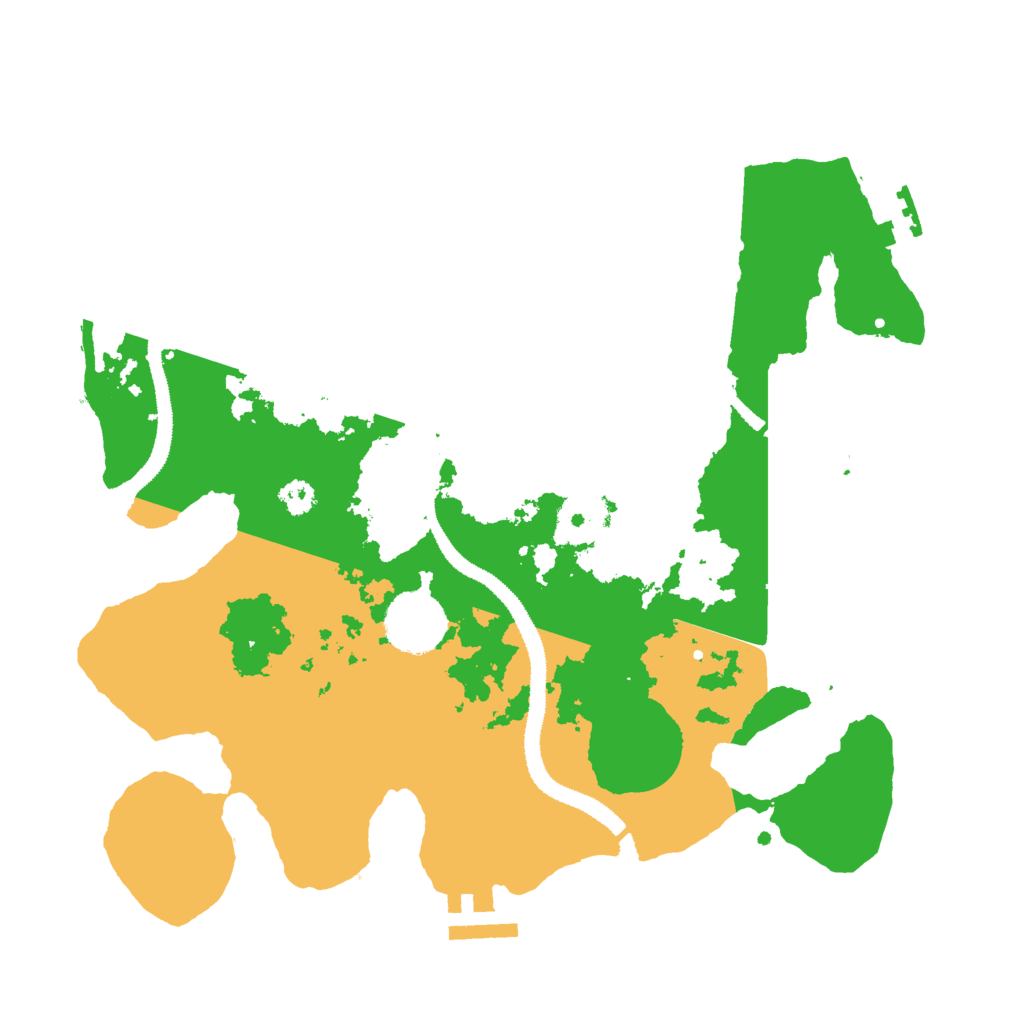 Biome Rust Map: Procedural Map, Size: 3000, Seed: 654269738