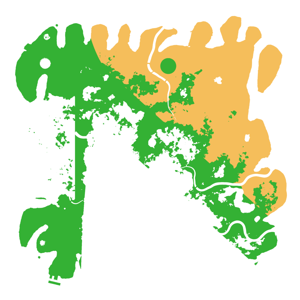 Biome Rust Map: Procedural Map, Size: 5000, Seed: 1427358088