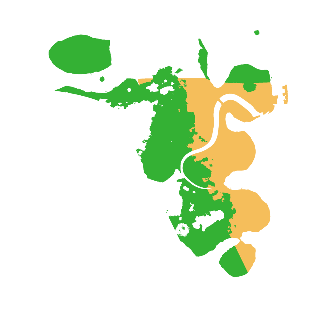 Biome Rust Map: Procedural Map, Size: 2500, Seed: 1283185080