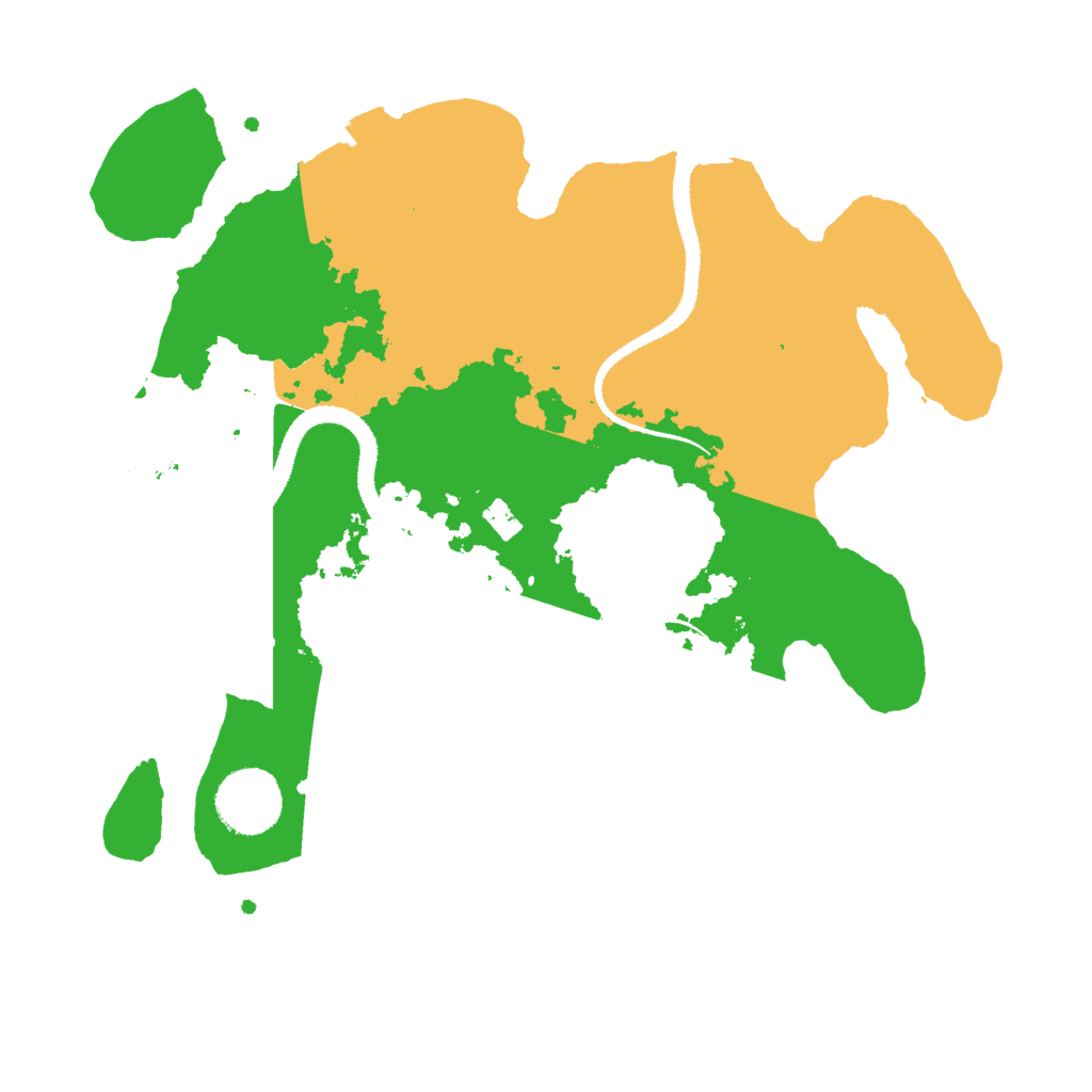 Biome Rust Map: Procedural Map, Size: 3000, Seed: 31629