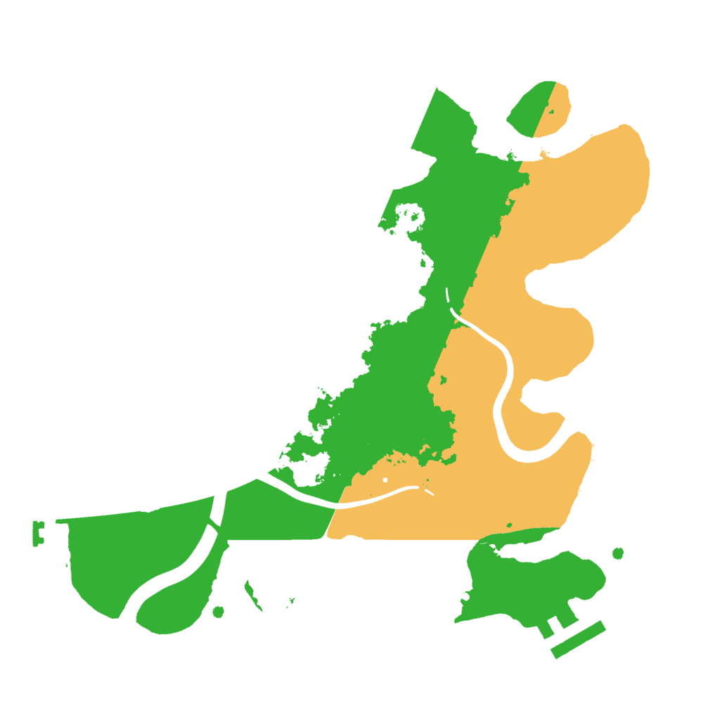 Biome Rust Map: Procedural Map, Size: 2499, Seed: 1457972924