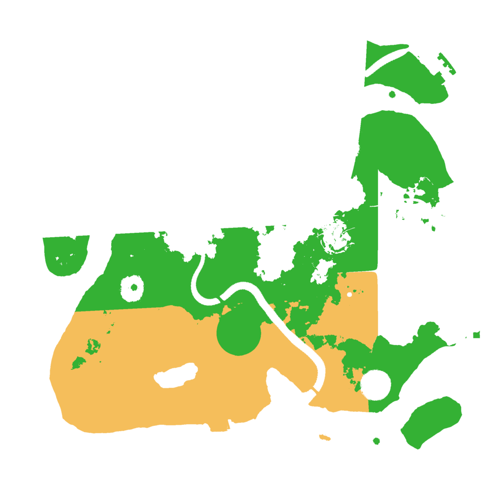 Biome Rust Map: Procedural Map, Size: 3000, Seed: 123553