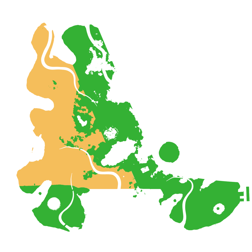 Biome Rust Map: Procedural Map, Size: 3500, Seed: 123232584