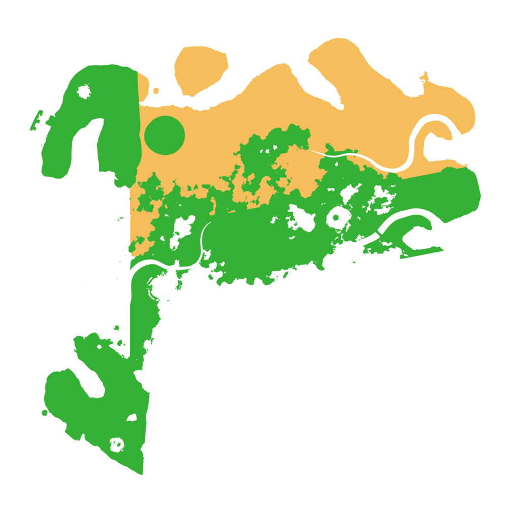 Biome Rust Map: Procedural Map, Size: 3500, Seed: 249930390