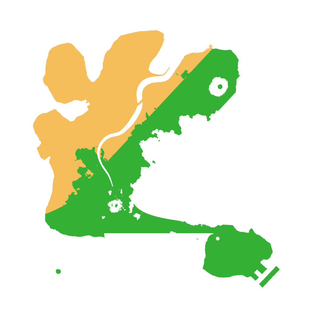 Biome Rust Map: Procedural Map, Size: 2500, Seed: 584581120