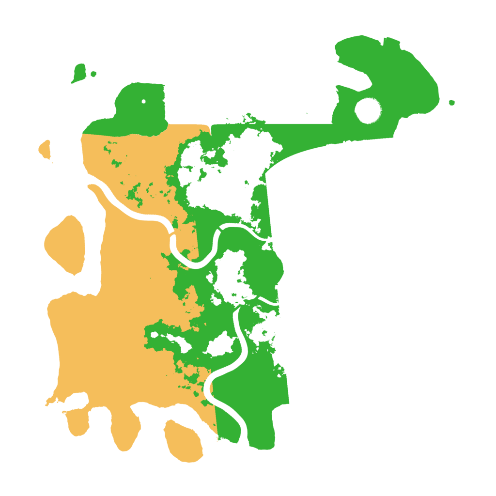 Biome Rust Map: Procedural Map, Size: 3500, Seed: 48415713