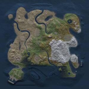 Thumbnail Rust Map: Procedural Map, Size: 3000, Seed: 5627940, 11 Monuments