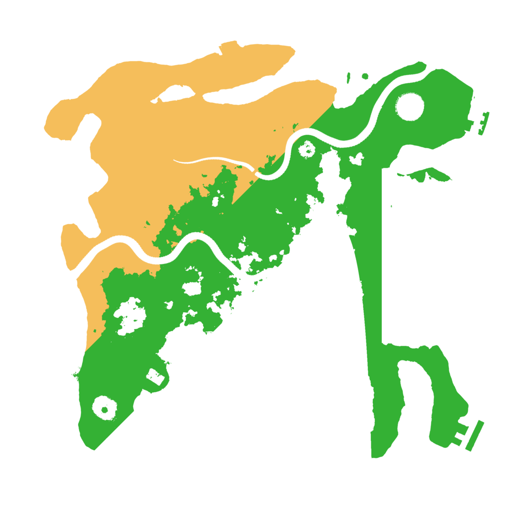 Biome Rust Map: Procedural Map, Size: 3200, Seed: 2435