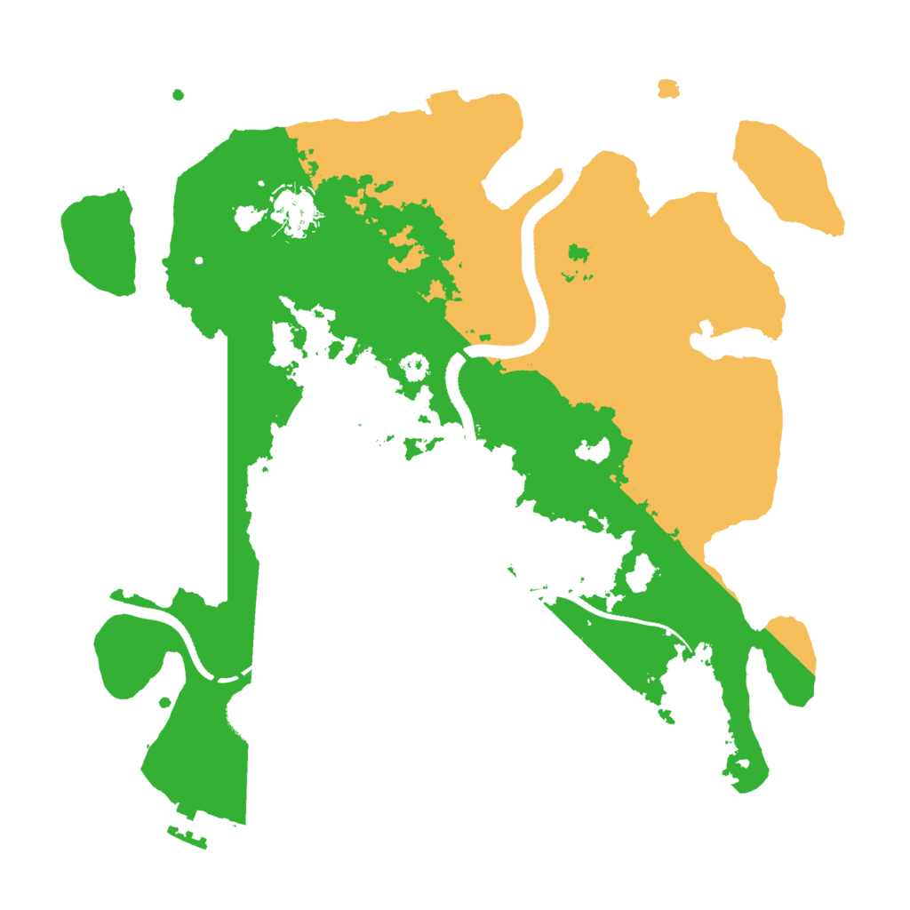 Biome Rust Map: Procedural Map, Size: 3250, Seed: 414746445