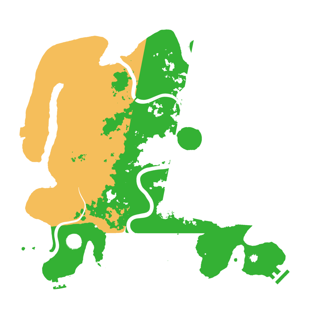 Biome Rust Map: Procedural Map, Size: 3600, Seed: 1869410301