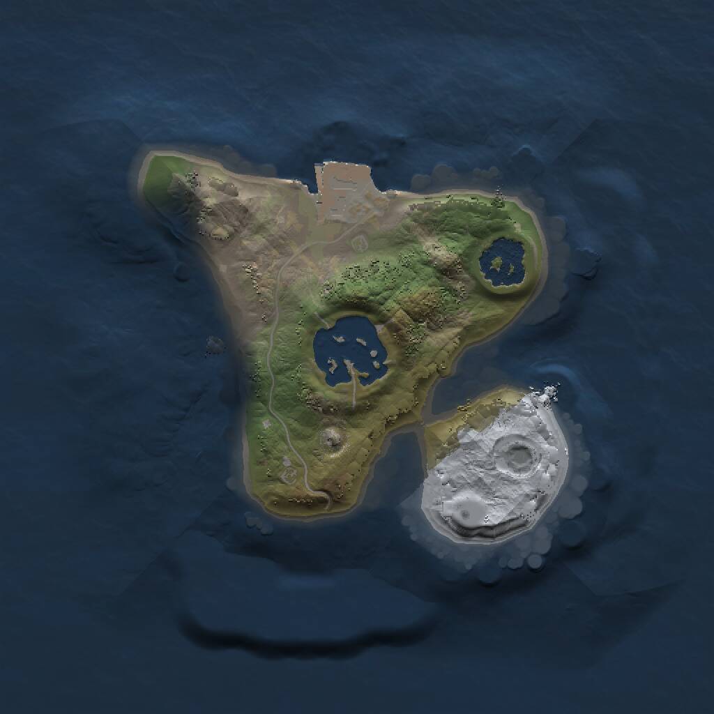 Rust Map: Procedural Map, Size: 1500, Seed: 395196955, 2 Monuments