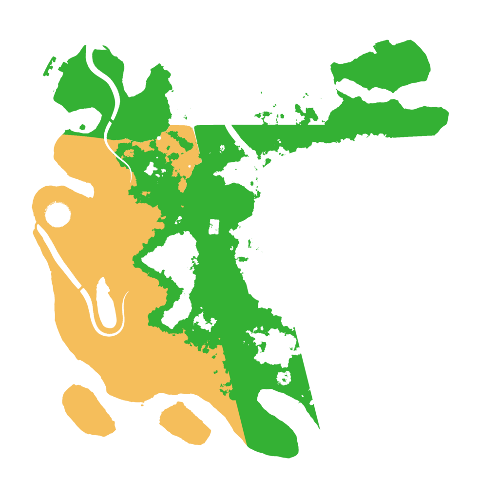 Biome Rust Map: Procedural Map, Size: 3500, Seed: 936153190