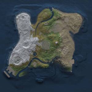 Thumbnail Rust Map: Procedural Map, Size: 2350, Seed: 15347, 8 Monuments