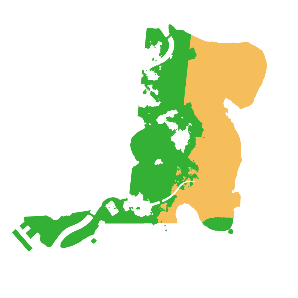 Biome Rust Map: Procedural Map, Size: 2350, Seed: 15347