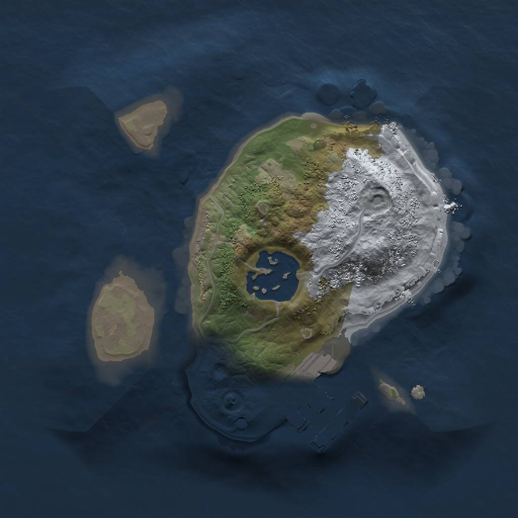 Rust Map: Procedural Map, Size: 1500, Seed: 578733447, 3 Monuments