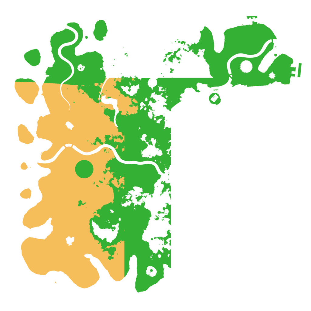 Biome Rust Map: Procedural Map, Size: 4500, Seed: 952702628