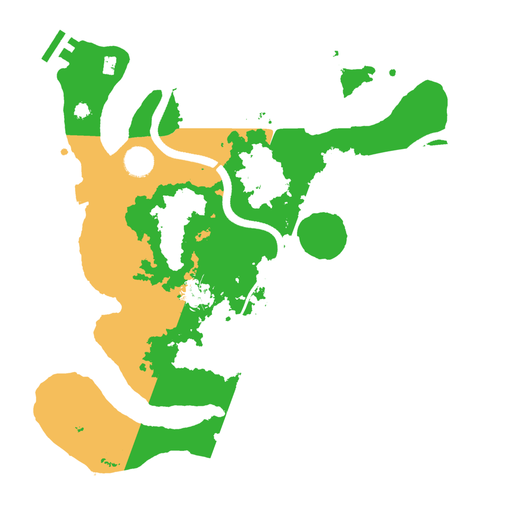 Biome Rust Map: Procedural Map, Size: 3000, Seed: 140393