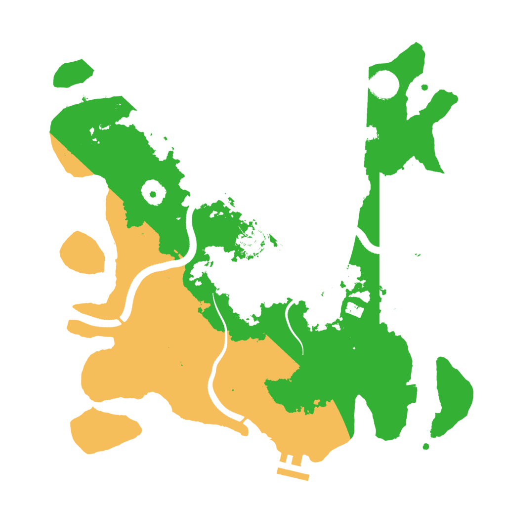 Biome Rust Map: Procedural Map, Size: 3150, Seed: 952261088