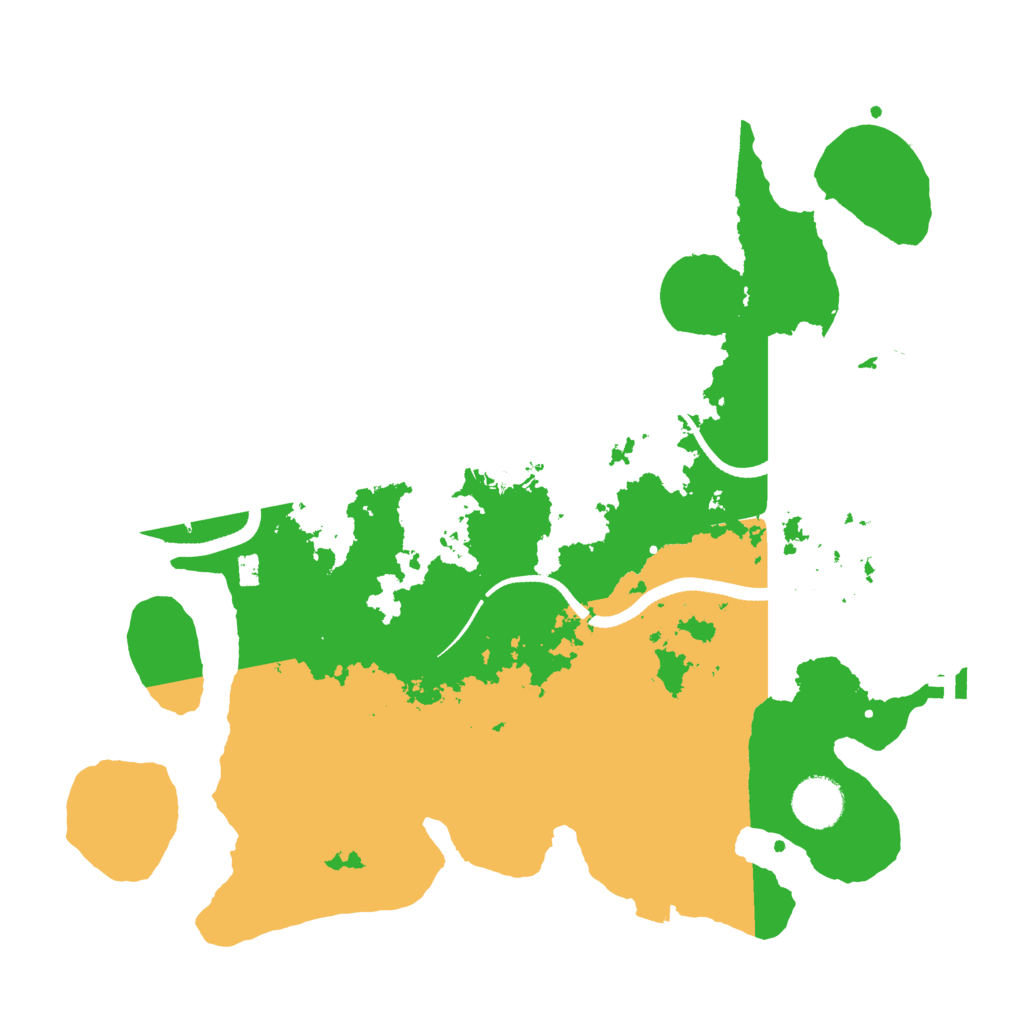 Biome Rust Map: Procedural Map, Size: 3500, Seed: 34639