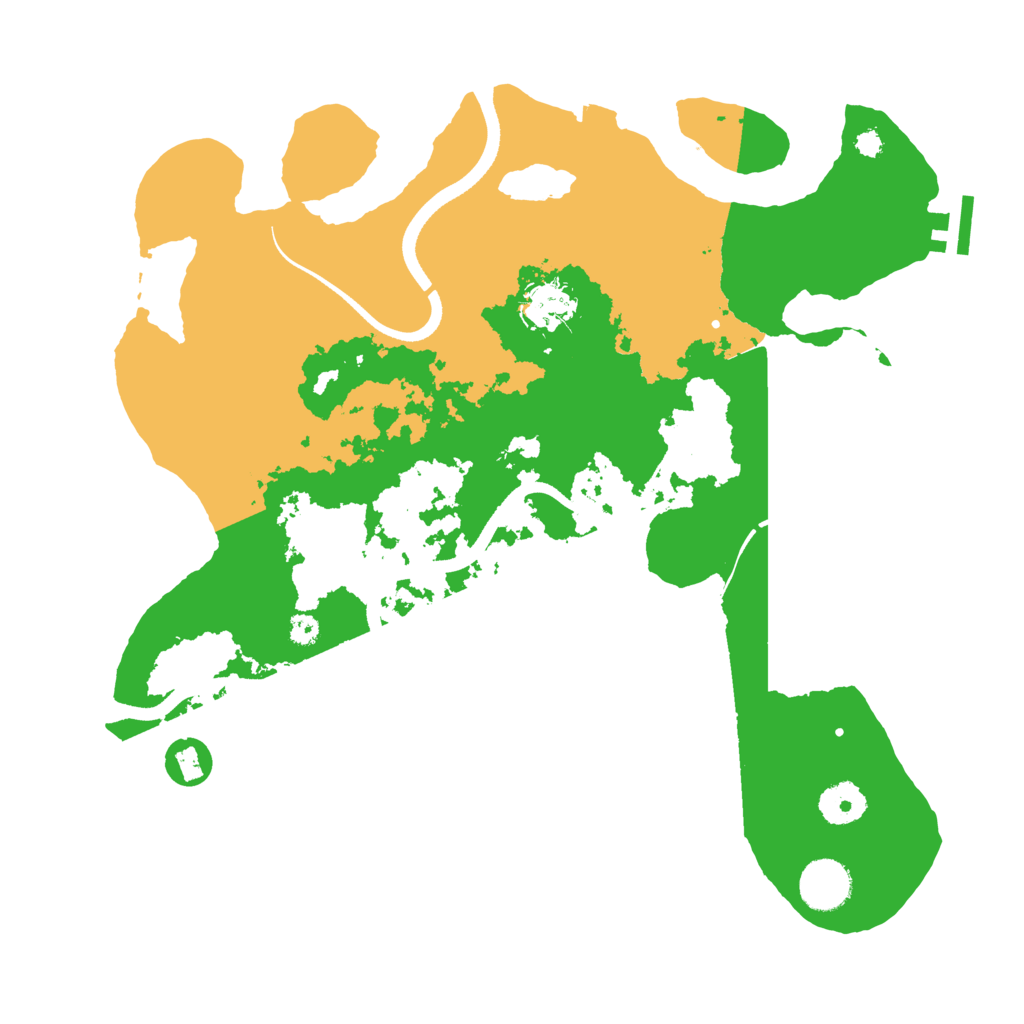Biome Rust Map: Procedural Map, Size: 3500, Seed: 801474234