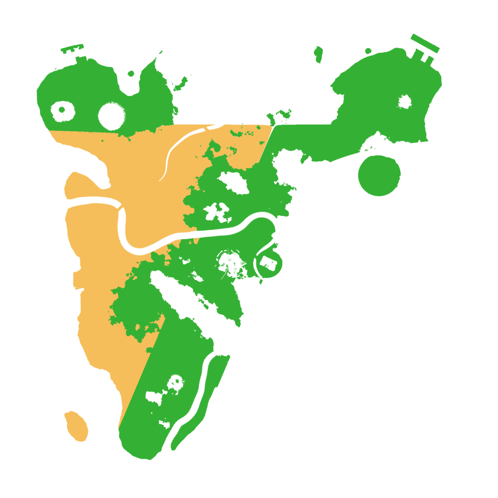 Biome Rust Map: Procedural Map, Size: 3300, Seed: 282828