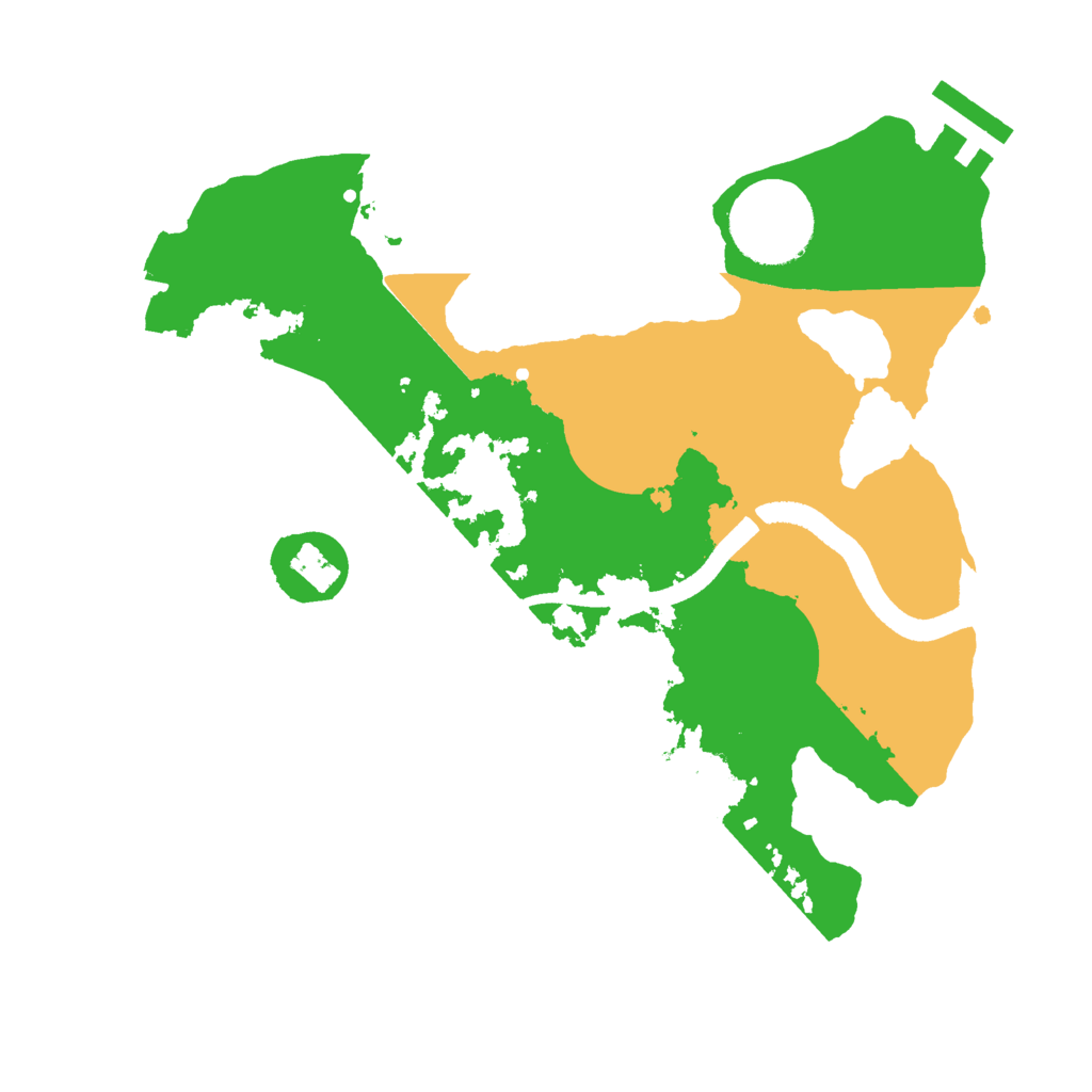Biome Rust Map: Procedural Map, Size: 2500, Seed: 761713477