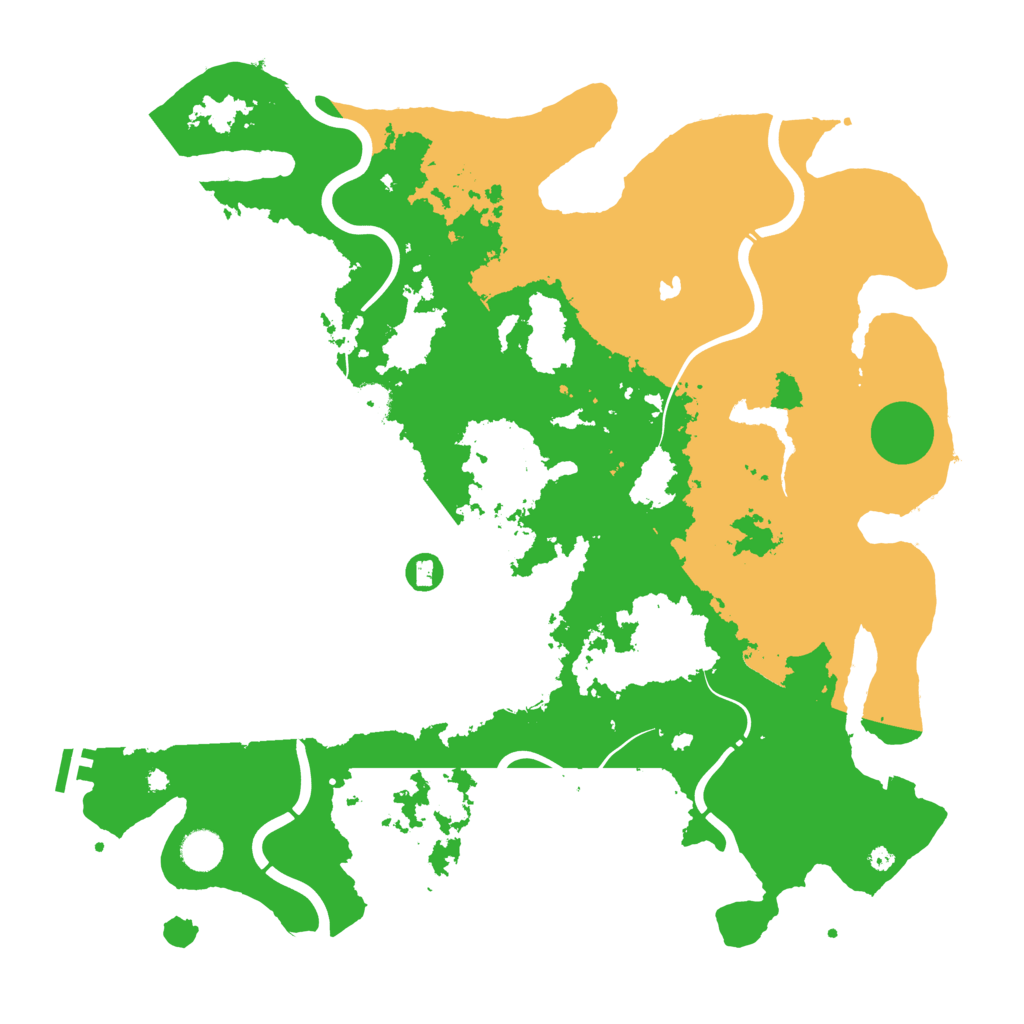 Biome Rust Map: Procedural Map, Size: 4300, Seed: 208047311