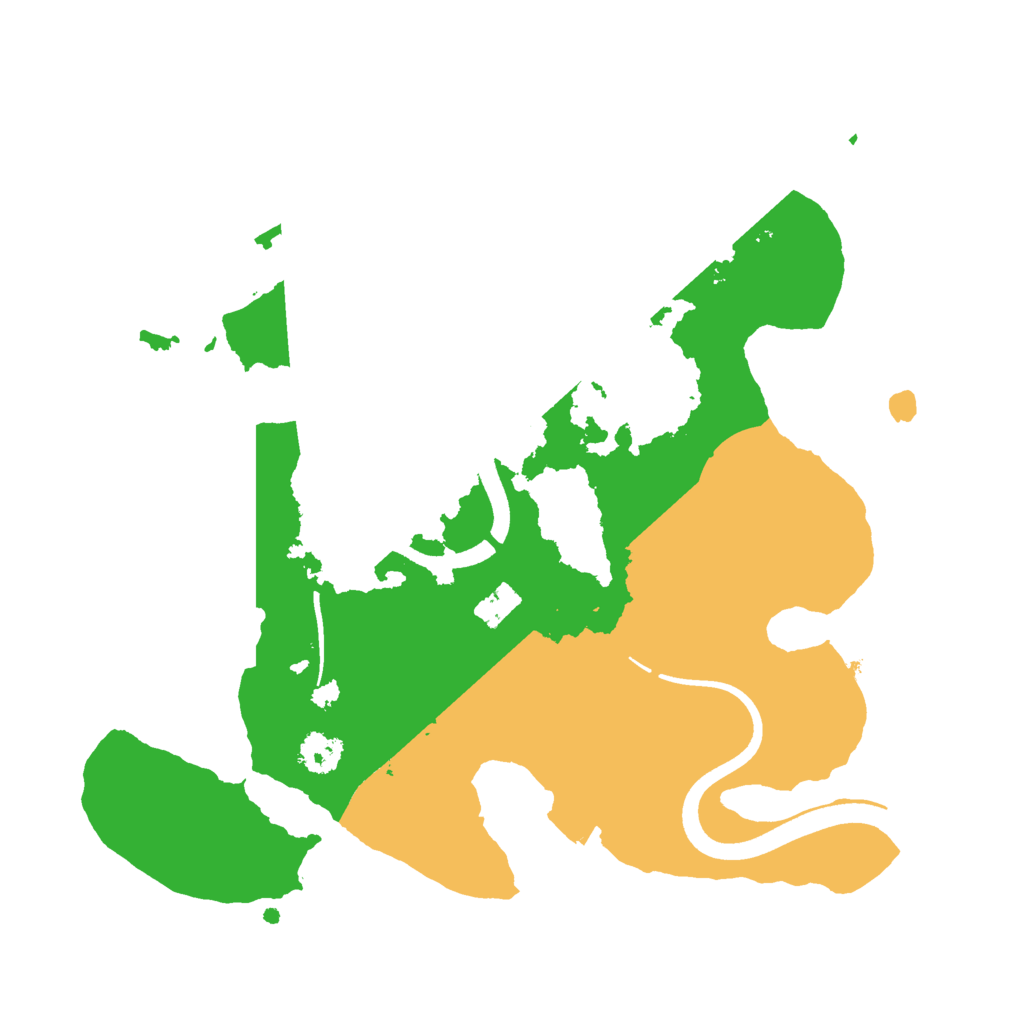 Biome Rust Map: Procedural Map, Size: 2500, Seed: 21456