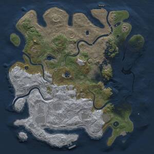 Thumbnail Rust Map: Procedural Map, Size: 4250, Seed: 2334, 16 Monuments
