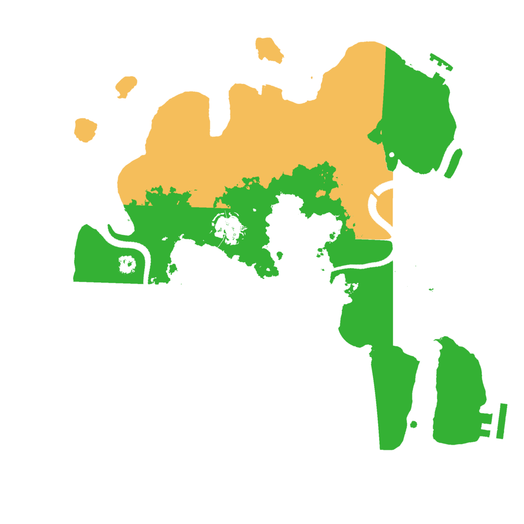 Biome Rust Map: Procedural Map, Size: 3000, Seed: 76773