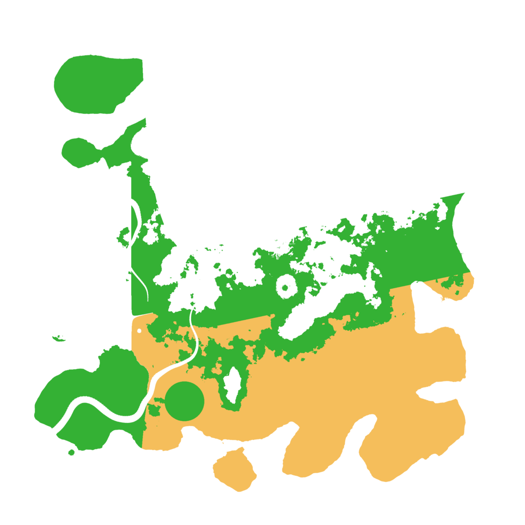 Biome Rust Map: Procedural Map, Size: 3500, Seed: 2042480240