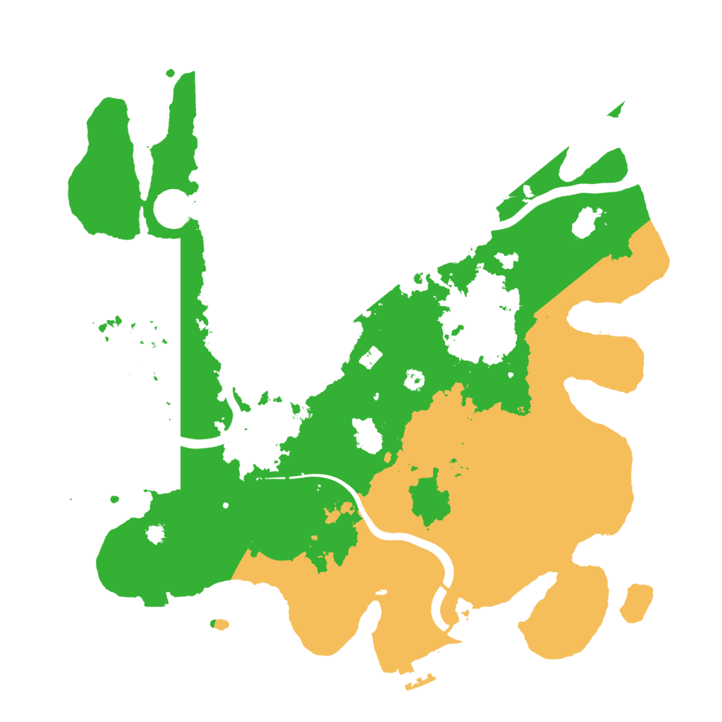 Biome Rust Map: Procedural Map, Size: 3500, Seed: 914836588