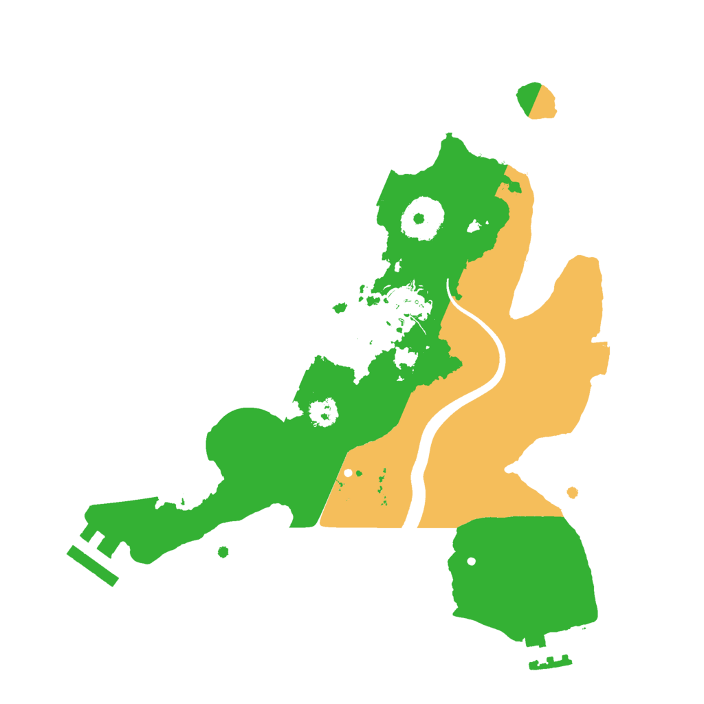 Biome Rust Map: Procedural Map, Size: 2499, Seed: 861096958