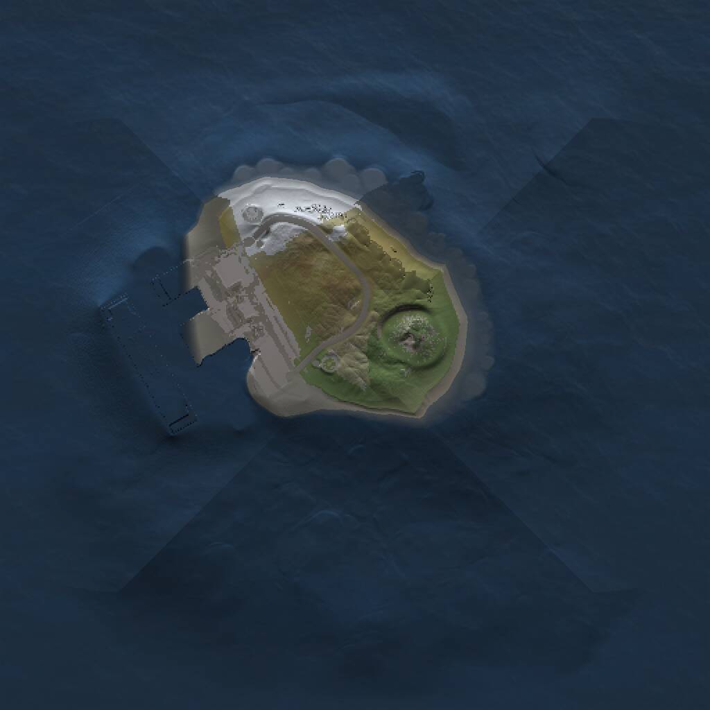 Rust Map: Procedural Map, Size: 1000, Seed: 21389, 2 Monuments