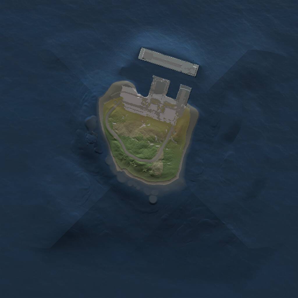 Rust Map: Procedural Map, Size: 1000, Seed: 145454, 2 Monuments