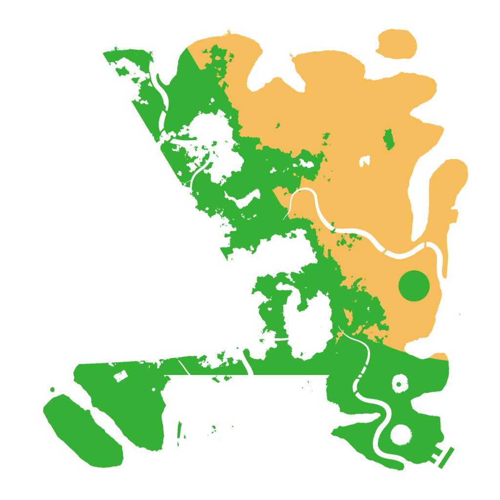 Biome Rust Map: Procedural Map, Size: 4250, Seed: 35786524